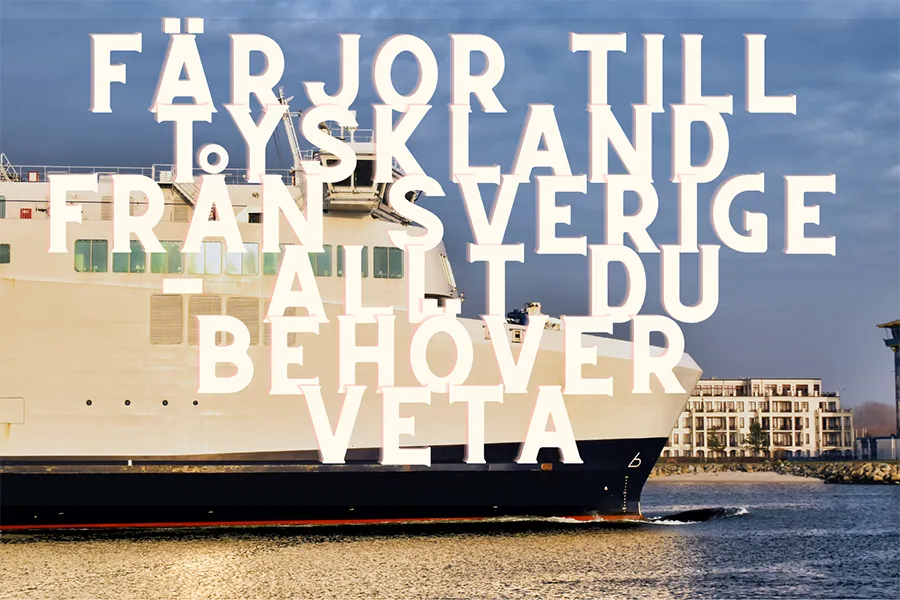 färjor till tyskland